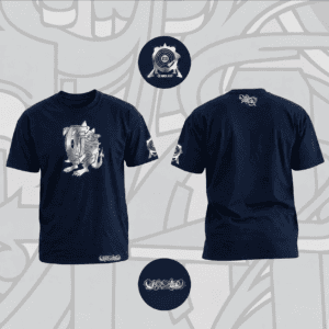 LIMITED WRX GRAPHIC SILVER FOIL TSHIRT - NAVY